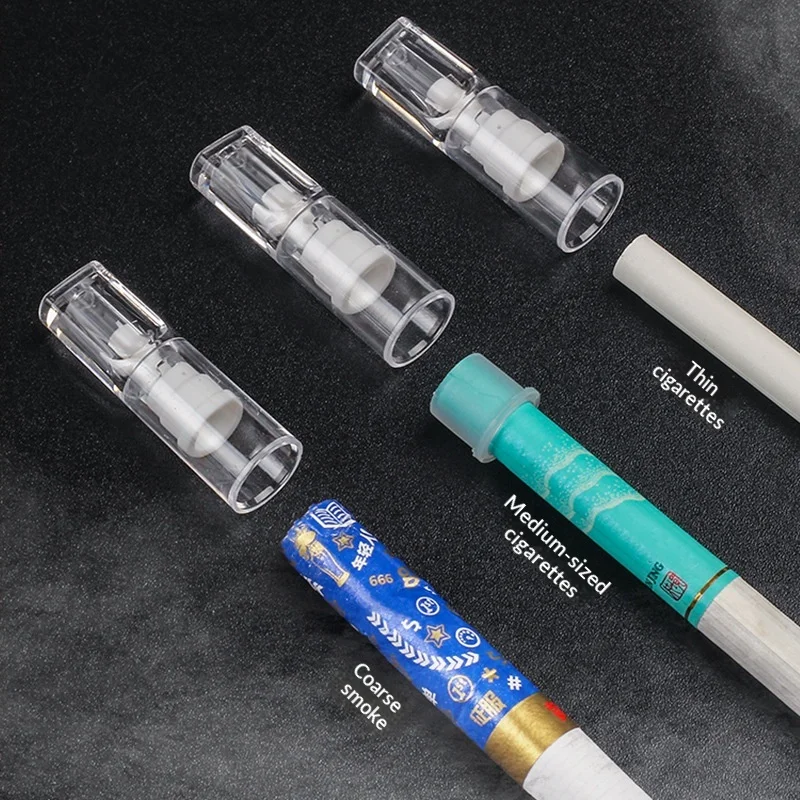 

100pcs Model Disposable Cigarette Filter Tip, Unisex, Smoke Purifying & Lung Cleansing, with Both Thin and Thick Cigarettes