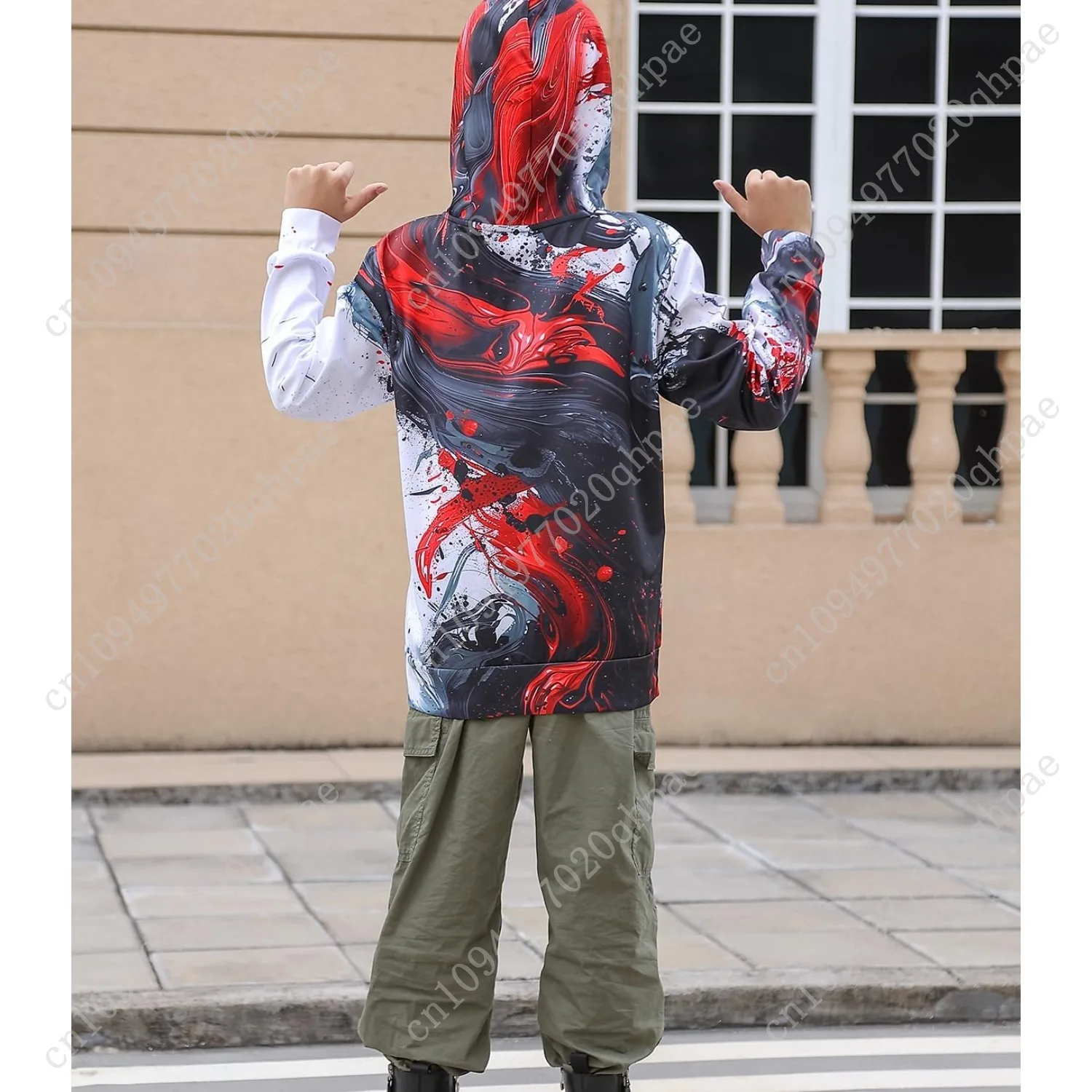 Ahegao Boys Hoodies 6-16 Years Boy Cool Sweatshirts for Kid 3D Prints Pullover