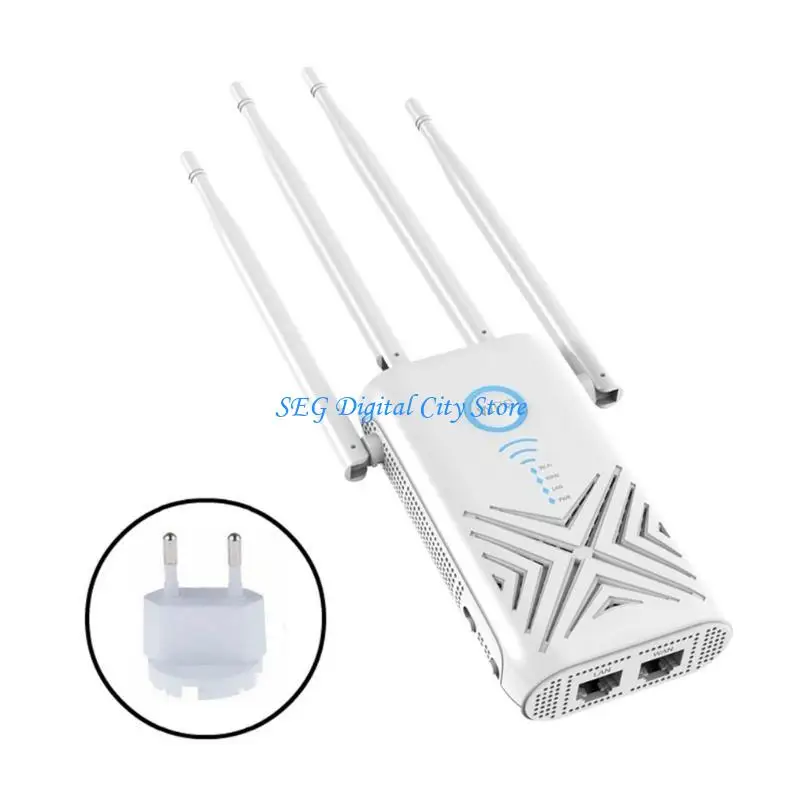U75B 2.4GHZ 5GHZ نطاقات مزدوجة 1200Mbps موسعات مكرر إشارة معززات واي فاي توسيع تغطية واي فاي 4 هوائي خارجي #2