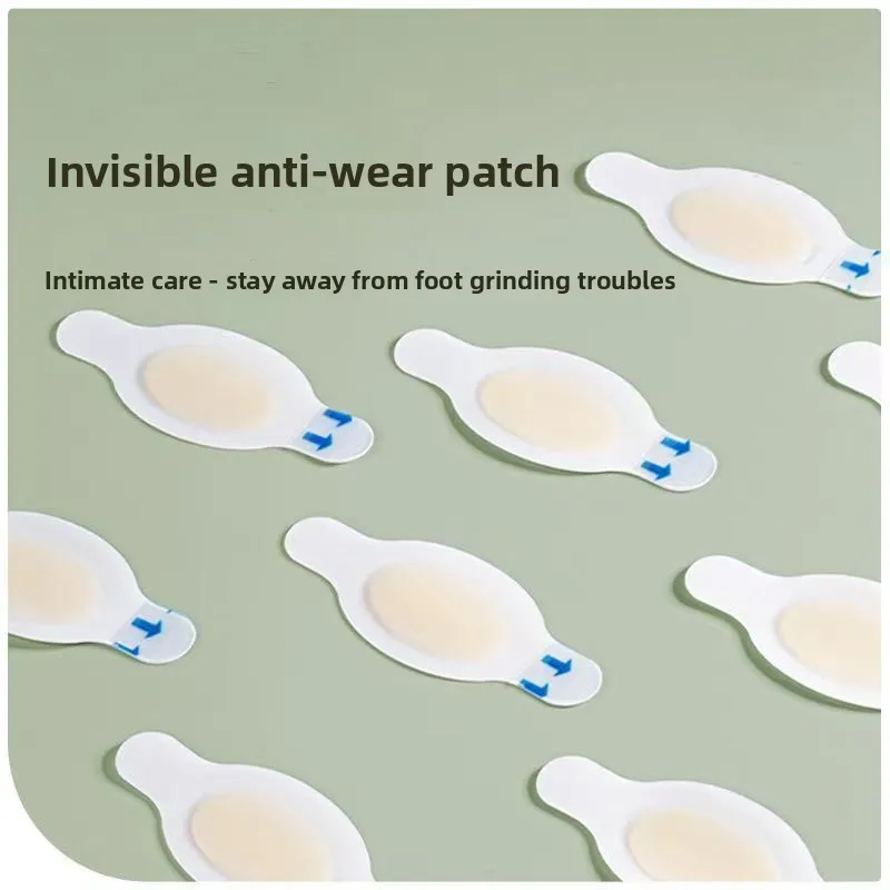 10 pcs  Hydrogel Heel Cushion Ultra Thin Invisible No-feel Waterproof Anti-slip Anti-blister Heel Grips for High Heels