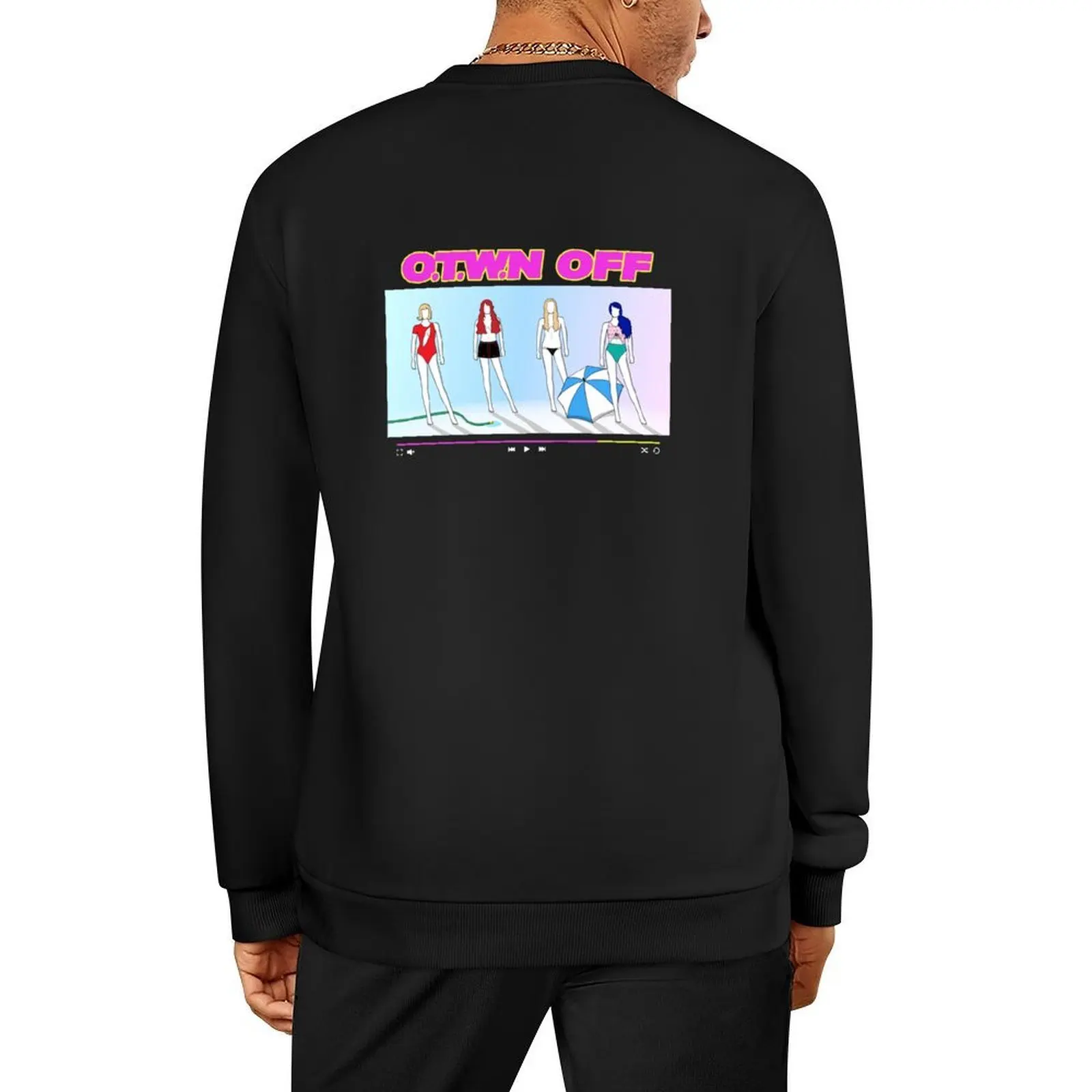 

Otown 'OFF' Pullover japanese style men's winter sweater mens clothes fashion men new sweatshirts