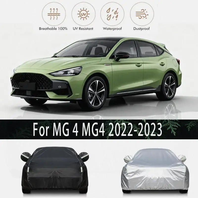 

For MG4 2022 2023 Outdoor Protection Waterproof Dustproof Full Snow Cover Sunshade for MG 4 Exterior Car accessories Car Covers