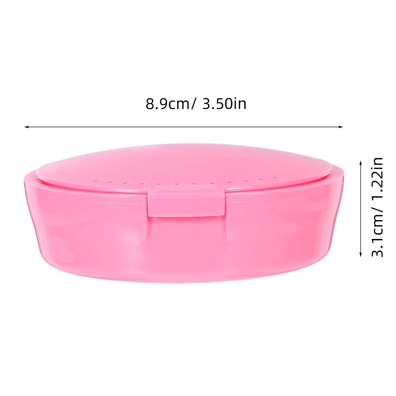 Compact Round Retainer Case with Built-in Mirror Plastic Tooth Holder Box for False Teeth Milk Teeth Storage