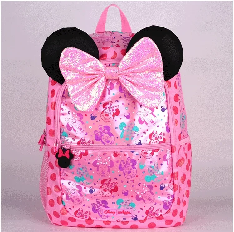 Disney Smiggle Minnie Bag Plecak w kształcie różu Szkoła podstawowa Torba na ramię dla dzieci Zestaw artykułów piśmienniczych Zestaw kubków na wodę