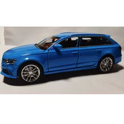 1/32 RS6 Toy Alloy Car Model with Sound Light Doors Opened Diecast Model Vehicle Collection Toy for Boy Adult Festival Gifts