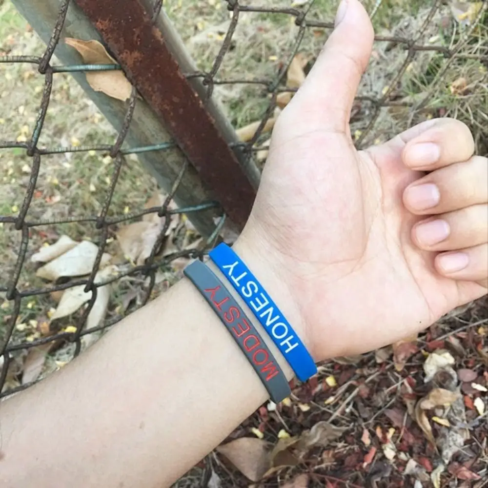 

Hand Bands Fun Motivational Wristbands Lettering Waterproof Inspirational Quotes Wrist Bands Simple Luxury Charm