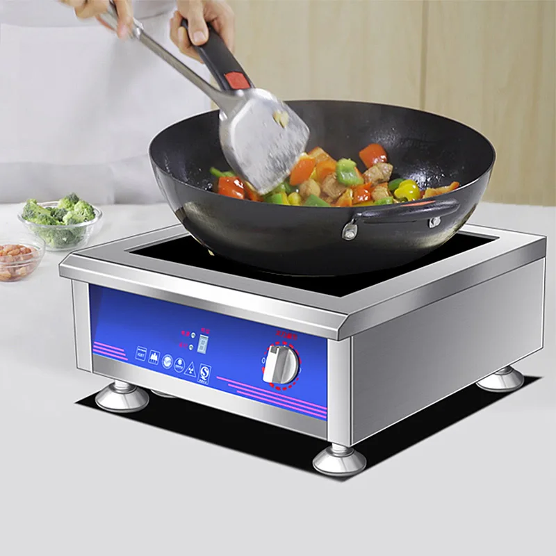 Fornello a induzione piatto 3500W/5000W Commerciale Big Power Cucina Macchina da cucina 220v 9 marce Piano cottura