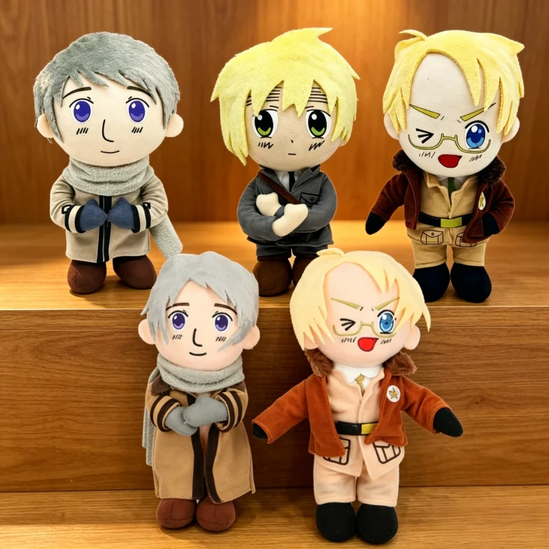 Hetalia Axis Powers Plush Doll Soft Stuffed Anime Cartoon Figure Collectible Plush Toy For Anime Fans Room Decoration Toys Gifts