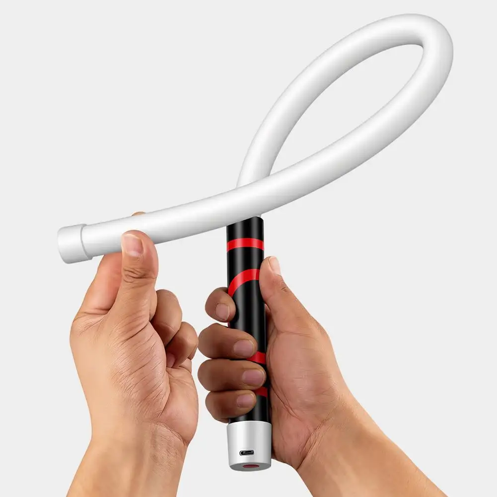 ポータブルフレキシブルシリコンled懐中電灯、充電式高ルーメン作業灯、自動車修理工場や屋外使用に最適