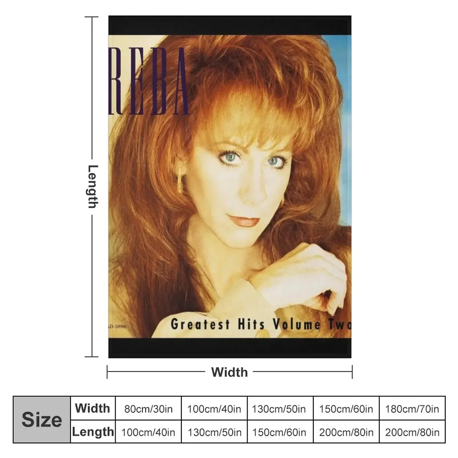 Greatest hits Reba McEntire Throw Blanket Beautifuls Soft Big Luxury Designer Picnic Thins Designers Blankets