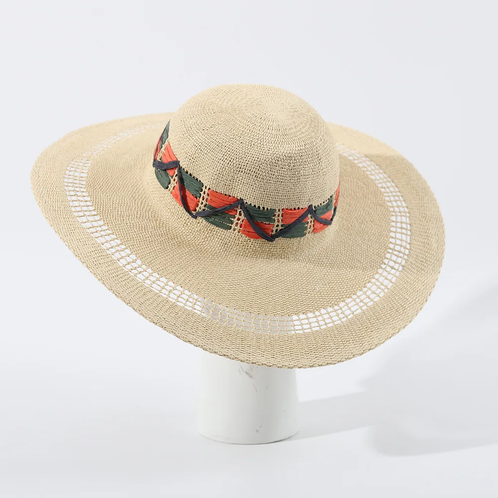 Big Brim Beach Hat for Women, Spring Summer Wide Brim Sun Protection Cap, Large Brim Sun Hat