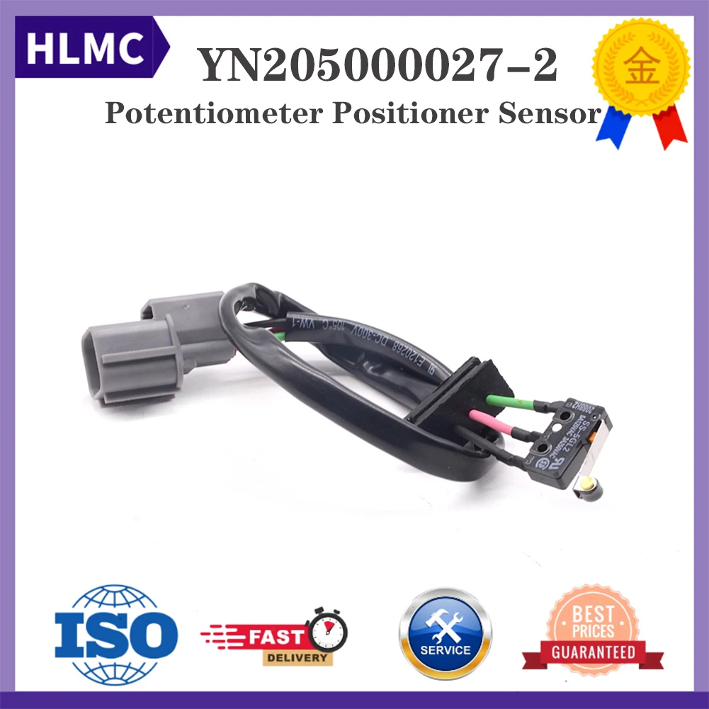 YN205000027-2 Potentiometer Positioner Sensor for Kobelco SK200-6 SK200-6E SK230-6E Excavator Construction Machinery Repair Part