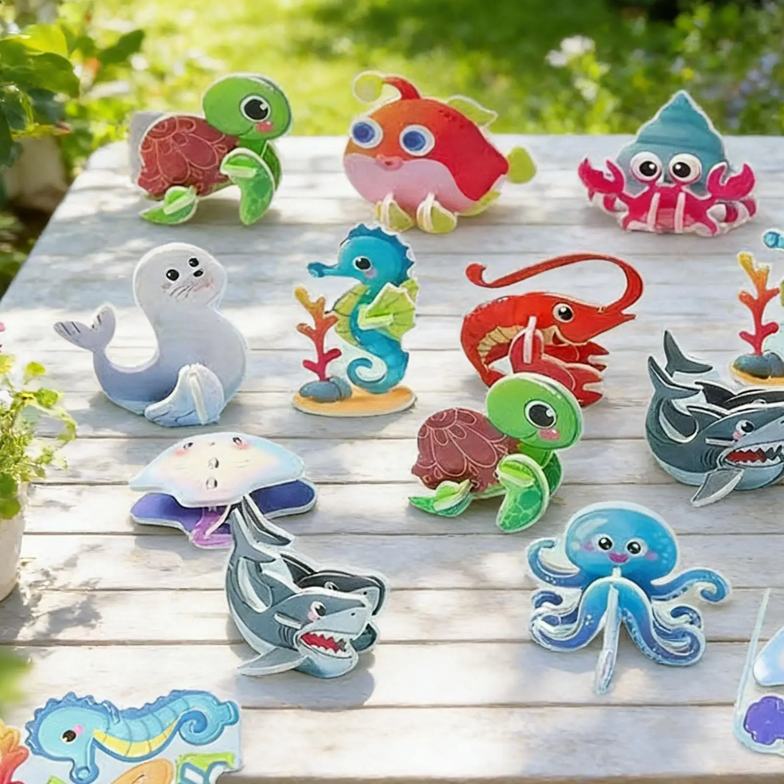 

3d Jigsaw Puzzle For Kids Educational Fine Motor Skills Building Animal Figures 3D Jigsaw Puzzle Set For Boys Girls Children