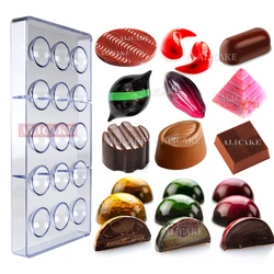 Polycarbonate Chocolate Mold Sphere Chocolate Tools Cake Confectionery Acrylic Mold for Candy Sweet Bar Bakery Baking Utensils