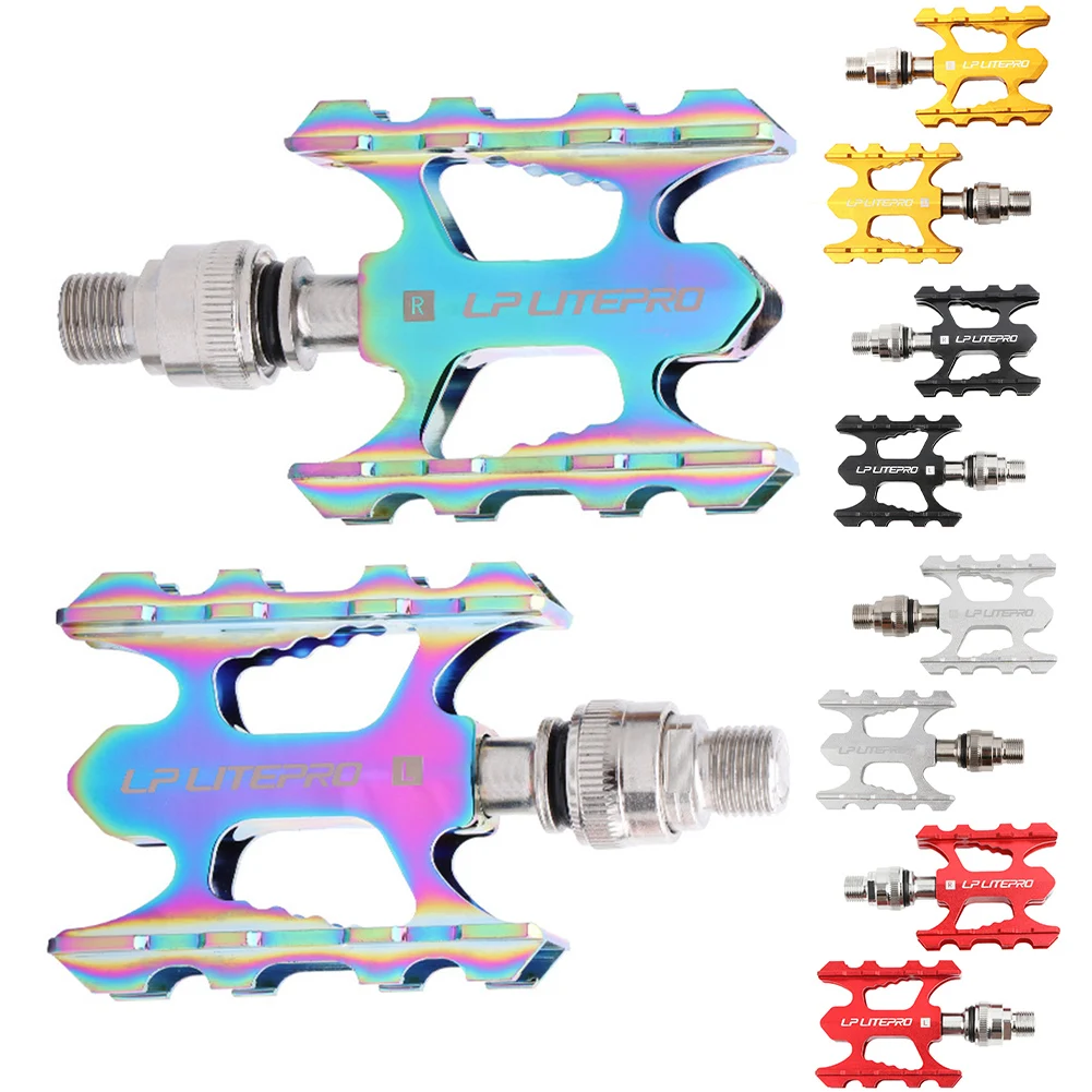 New High Quality Bike Pedal MTB Bicycle Part Folding Labor-saving Quick Release Safe Riding Ultralight Widened