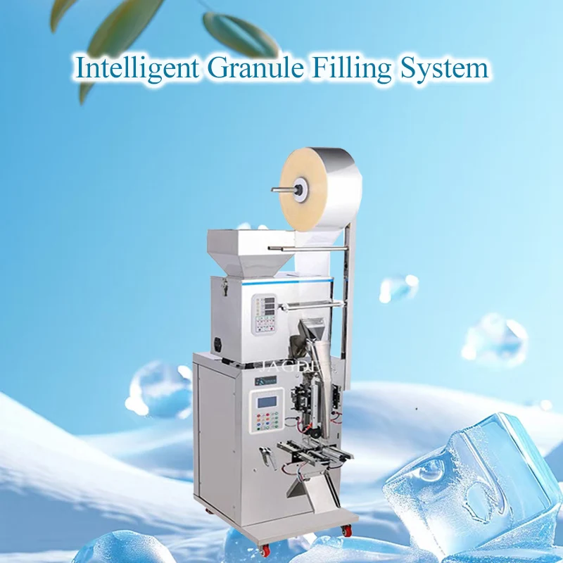 

Packing Machine For Rice Grain Automatic Weighing Filling Machine Granule Powder Packaging Machine Three Side Seal