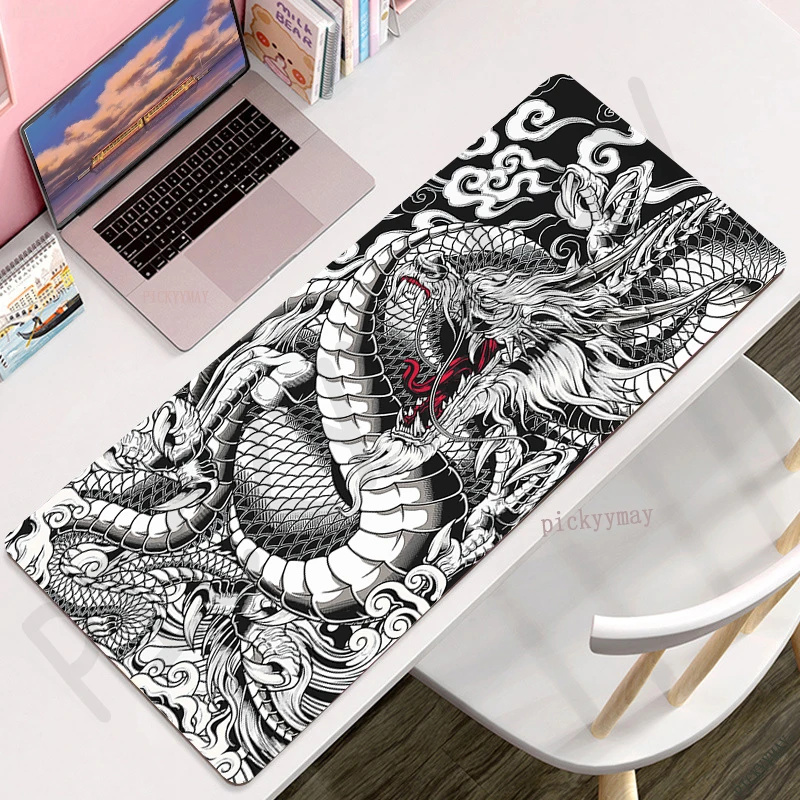 

Mouse Pads Chinese Dragon Table Mats Computer Mousepad Company Big Desk Pad 100x50cm Large Gamer Mousepads Mouse Mat