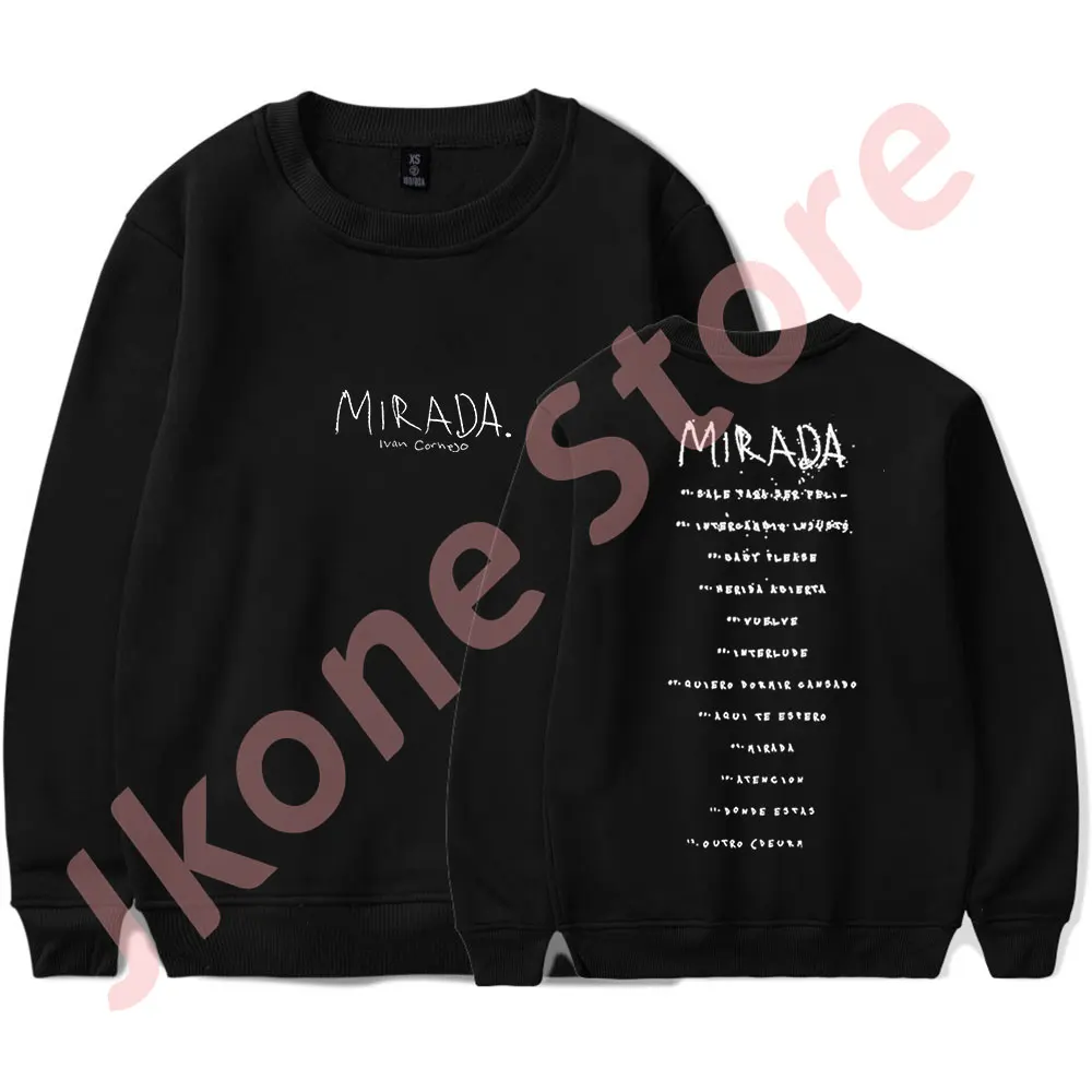 

Ivan Cornejo Mirada Tracklist Merch Crewneck Sweatshirts Winter Women Men Fashion Casual Long Sleeve