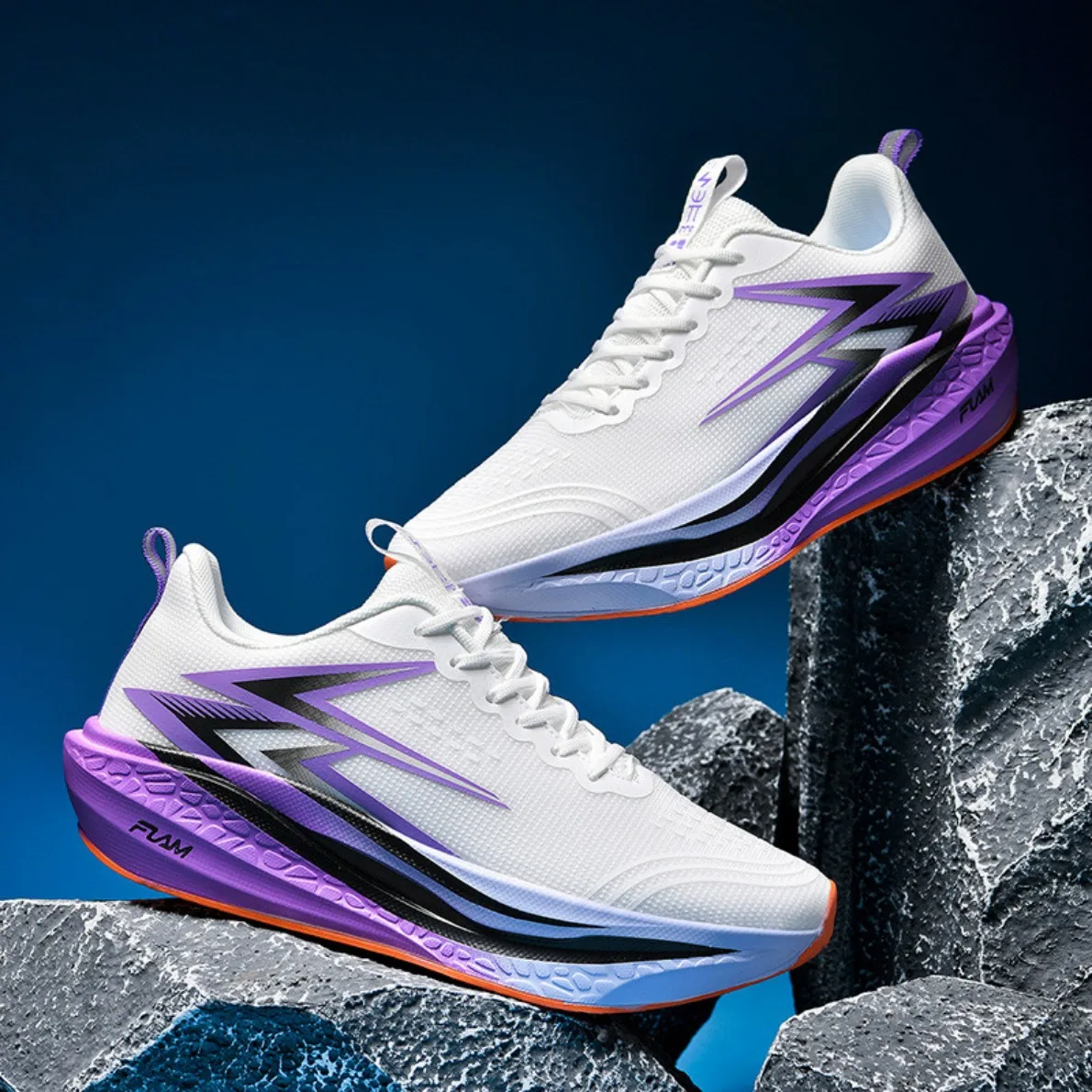 Carbon Plate Running Shoes Men Women Breathable Lightweight Marathon Sneakers Non-Slip Athletic Sports Shoes