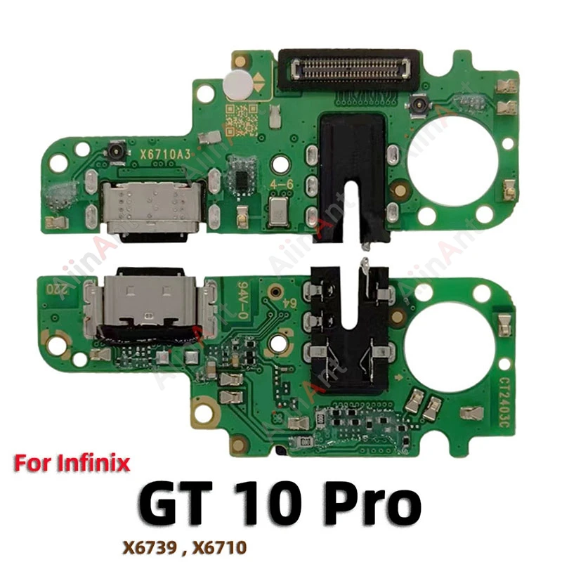 AiinAnt For Infinix Zero 8 8i 20 30 Ultra X GT 10 S3X S5 Pro 4G 5G Dock Mic USB Charger Board Charging Connector Port Flex Cable