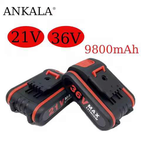 36V Cordless Rechargeable Worx Battery Power Battery Spare Battery,Replace 36VF Impact Drill Chainsaw Electric Scissor Battery