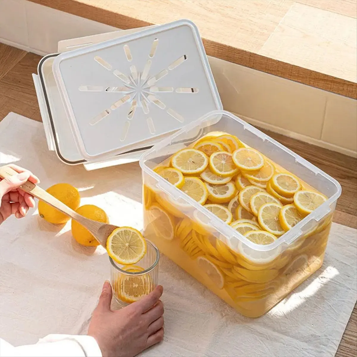 A72P Pickle Jar-Leakproof Fermentation Container for Gherkin, Sauerkraut,Storage and Fermentation Solution