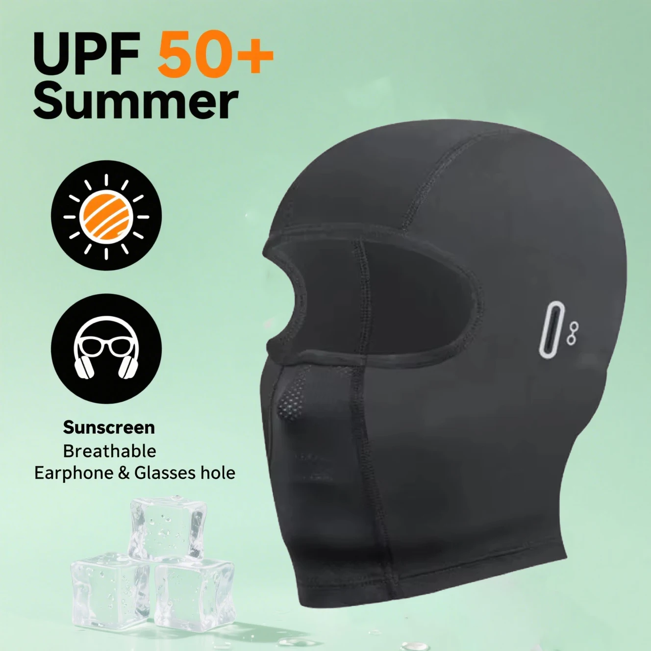 Motorcycle Balaclava Summer UV Protection Glasses Face Breathable Hole Men Women Quick-Drying Motorcyclist Winter Warm Ski Mask