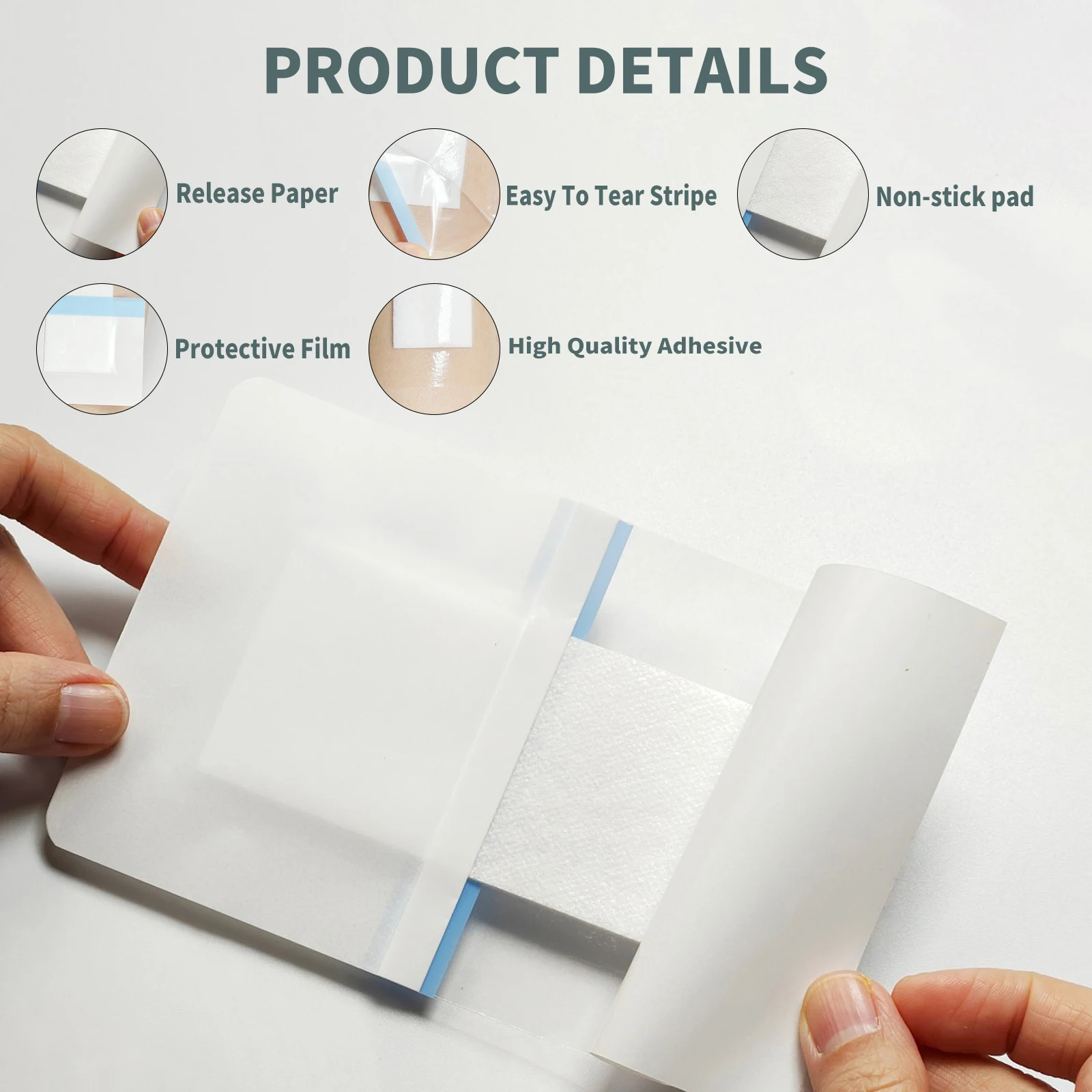 26 große, transparente, selbstklebende PU-Pflaster – ideal für den täglichen Notfall, Outdoor-Abenteuer, Baden und Schwimmen – Detail 4
