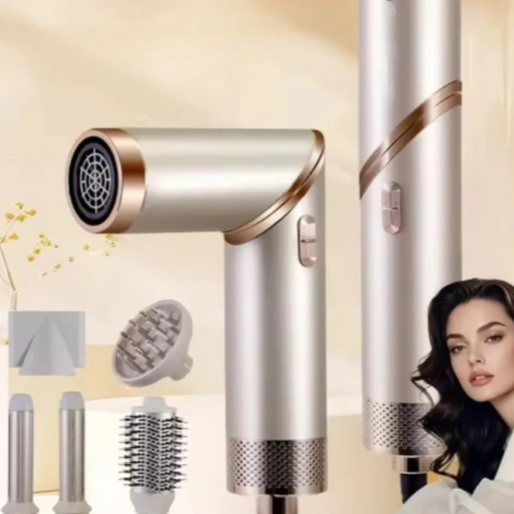 5 in 1 Hair Dryer Brush Brushless High Speed Hair Dryer with Diffuser Ionic Blow Dryer Hot Air Styling Comb Auto Hair Curler