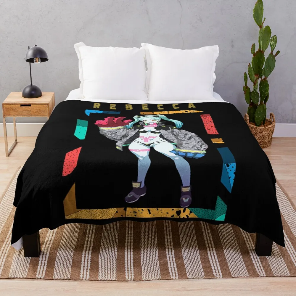 

Rebecca Cyberpunk v1 Throw Blanket