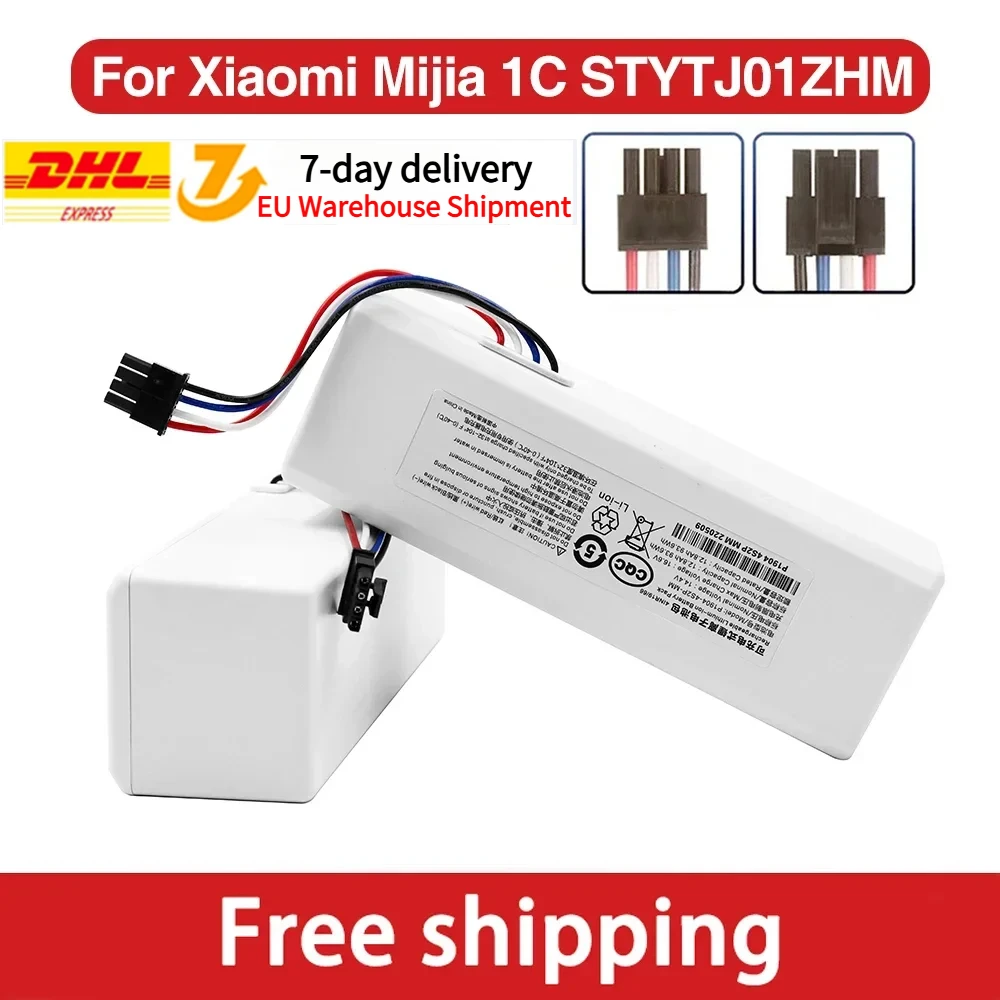 

For Xiaomi Robot Battery 14.4V 1C STYTJ01ZHM Mijia Mi Vacuum Cleaner Sweeping Mopping Robot Replacement Battery G1