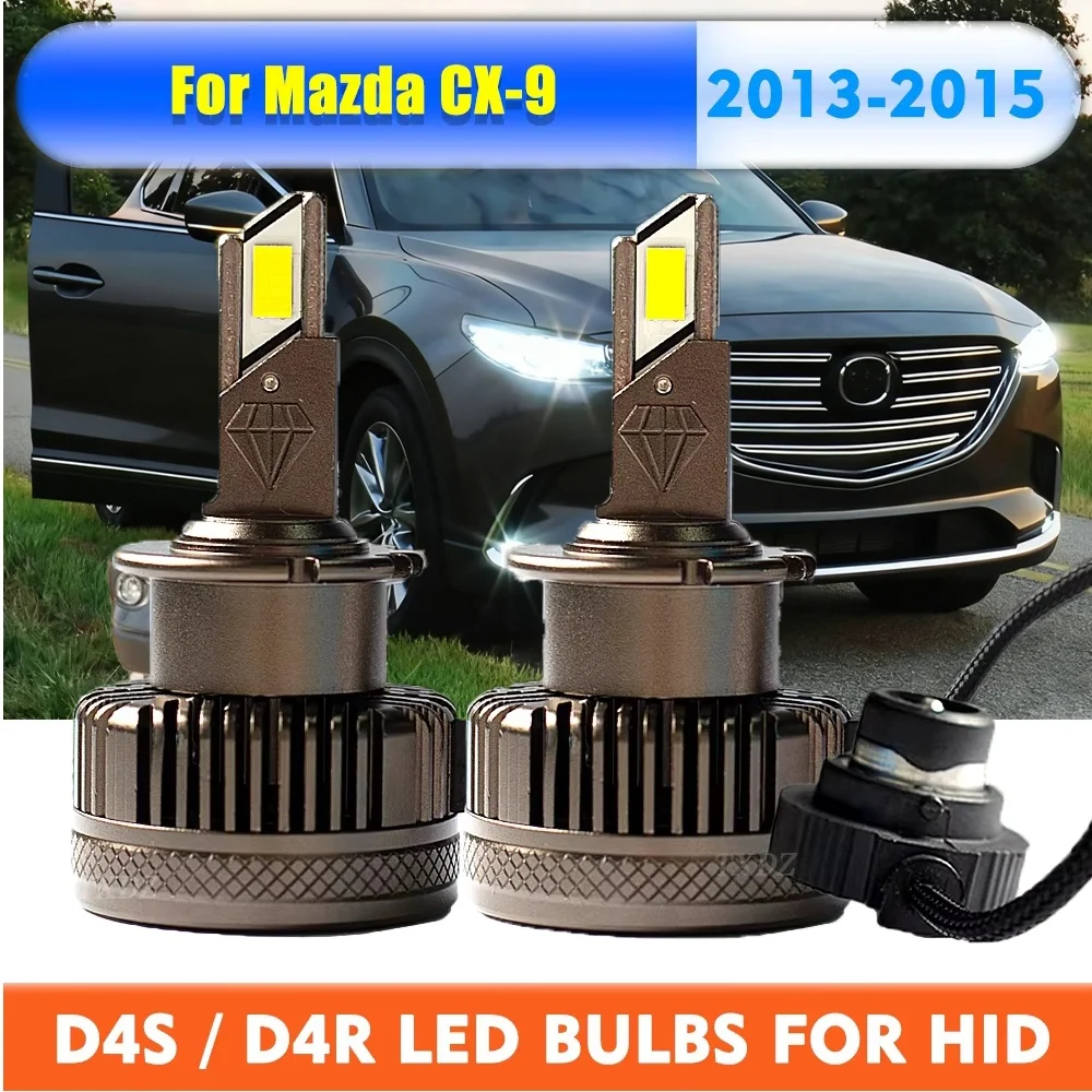 

D4S D4R LED Headlight Bulbs 6000K 22000LM Auto Light HID Xenon Conversion Kit Plug&Play For 2013-2015 Mazda CX-9 Car Accessories