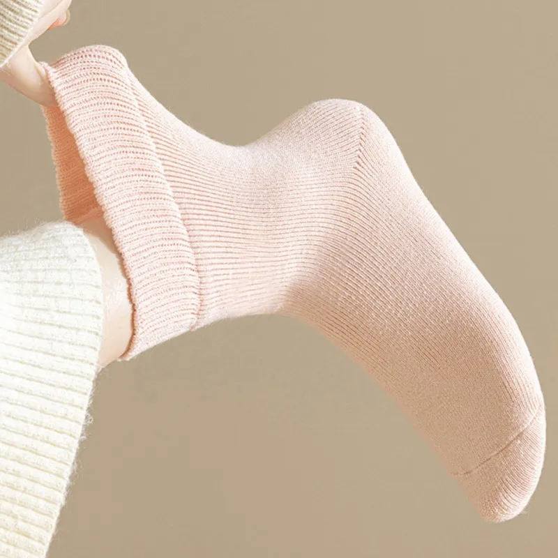 

10pairs Sock Leisure Athletic Sports Crew Dress Women Autumn Winter Fleece Thickened Padding Sleep Warmth Winter Floor B2W118