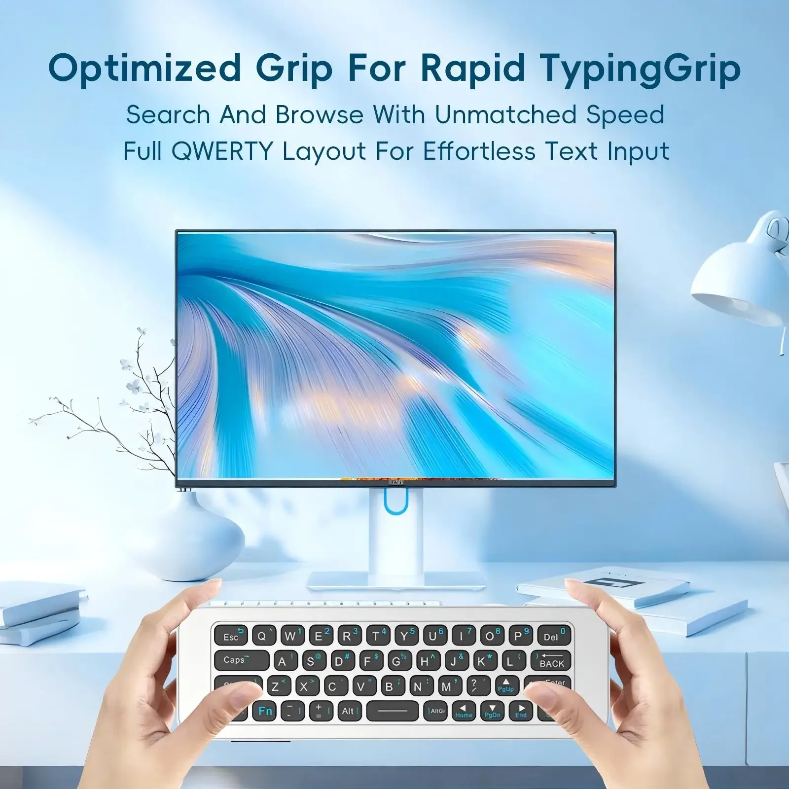 iPazzPort 2.4G &Bluetooth Mini Wireless Keyboard Air Mouse-Plug&Play Handheld Remote for Smart TV, Android TV Box, PC, Projector