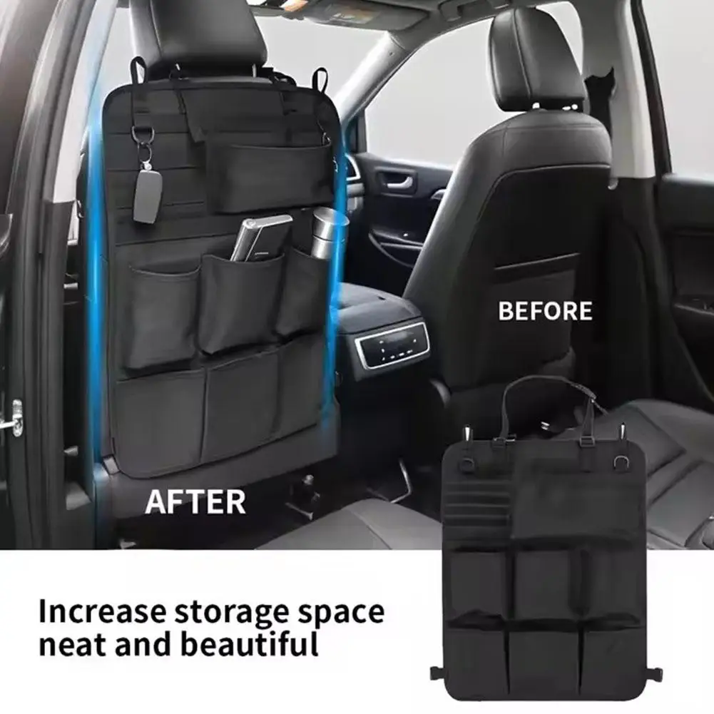 

Car Seat Storage Bag Multifunctional Oxford Fabric Multi Scratch-resistant Back Storage Car Tidying Pocket Bag Pocket Stowi T1A7