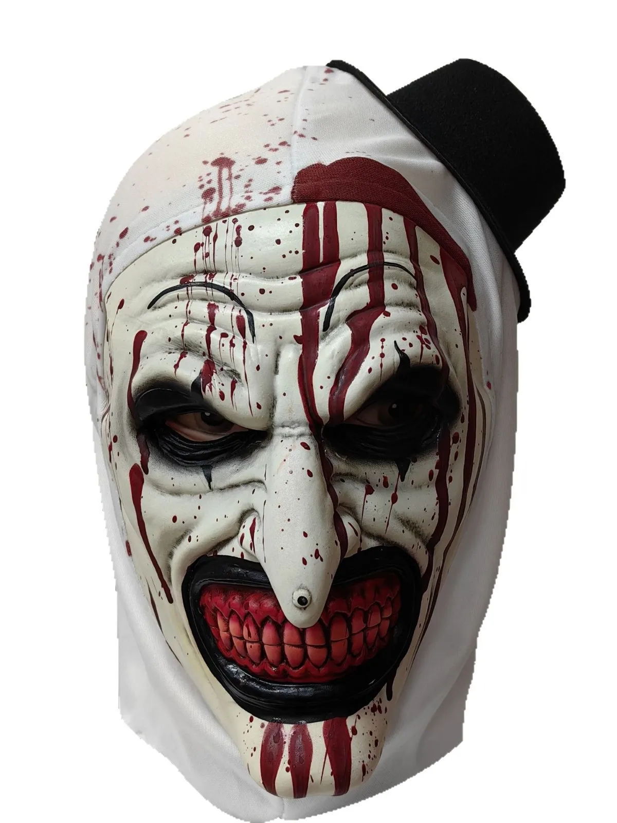 

Scary Clown Cosplay Costume Halloween Children's Witchrobe Skirt Bloodstained Jumpsuit Head Mask Terror Theme Party Outfit