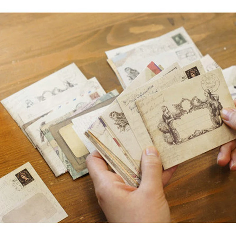 36 Pcs/Lot Mini Cute Ancien Paper Envelope Vintage European Style Gift Card Envelope For Card Scrapbooking Gift Free Shipping