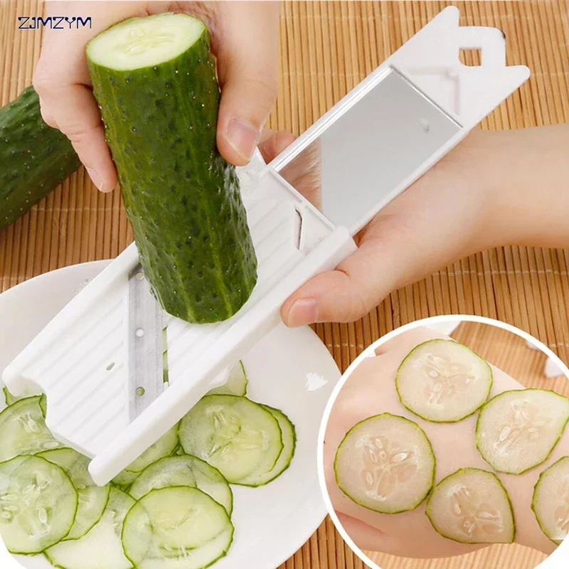 1pc Kreative Küche Gadgets Obst & Gemüse Werkzeuge Messer Manuelle Cutter Gurke Slicer Brecher Schäler Hause Tools