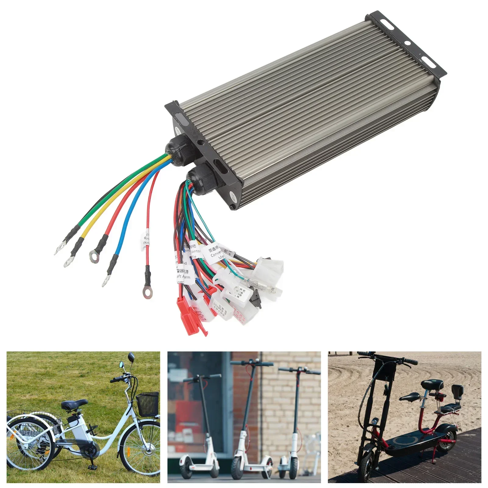 

48V 60V 64V 72V 2000W 18 Tube Aluminium Alloy Electric Bike Brushless Motor Controller For Electric Bicycle Scooter