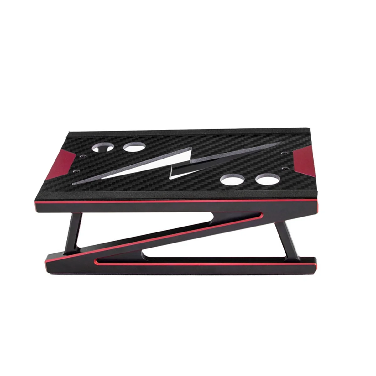 

Y34A Aluminum Alloy Repair Station Work Stand Assembly Platform Holder for 1/8 1/10 RC Car Universal Red