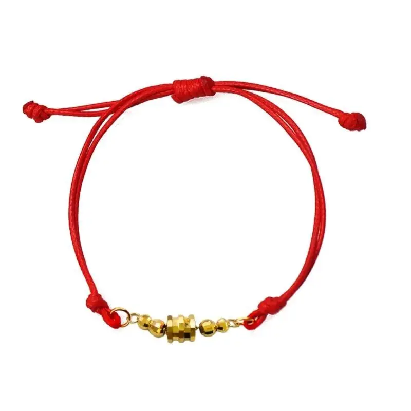 A52E 2 Stück farbiges Wachsfaden-Armband, handgefertigtes geflochtenes Armband, böhmischer Schmuck – Detail 8
