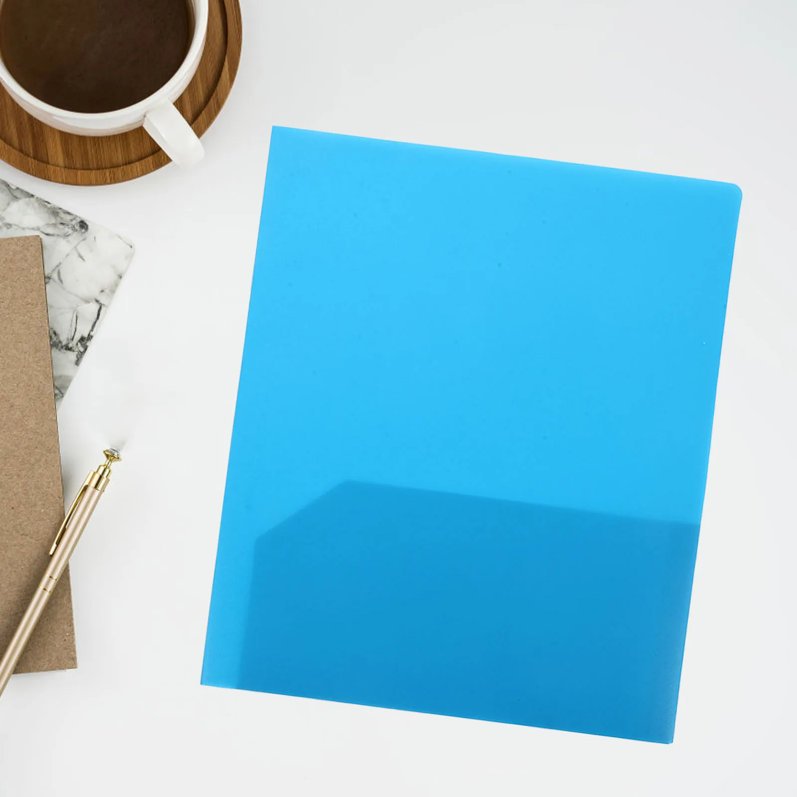 

6 PCS A4 Folder Folders Plastic for Documents College School Supplies Flip Office