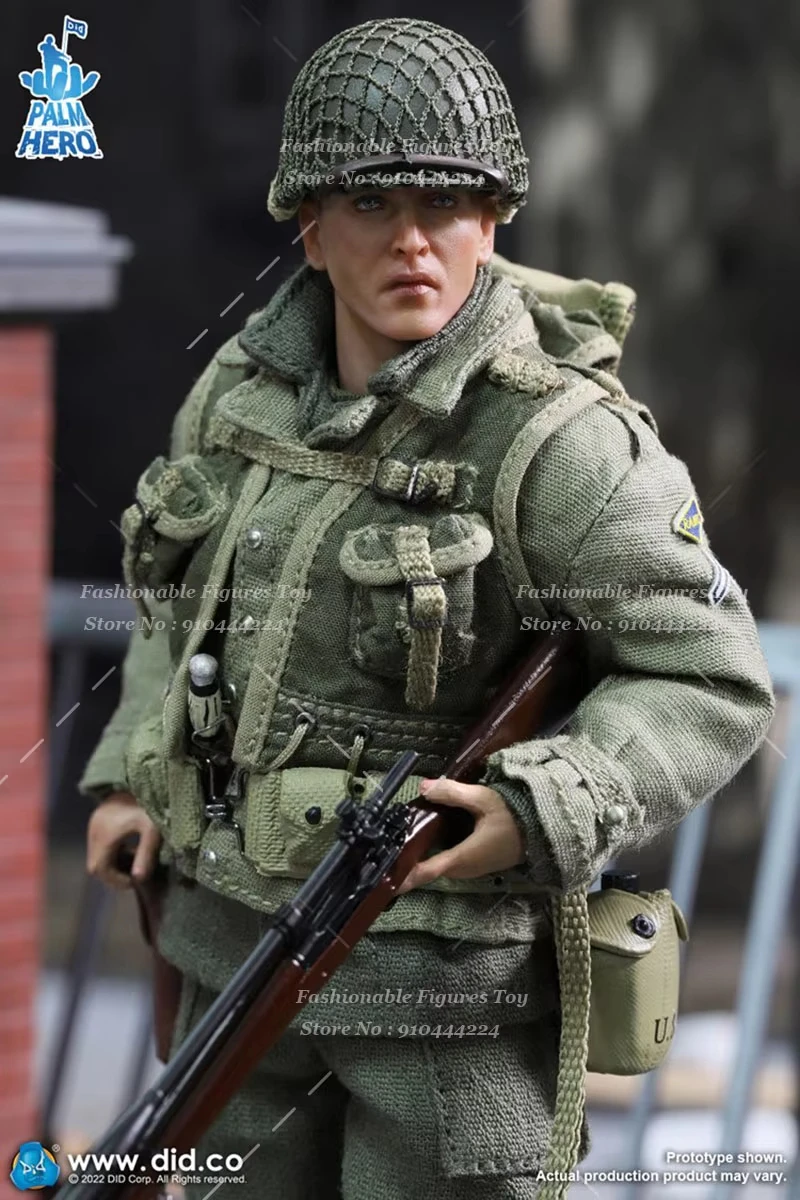 DEED 1/12 männlicher Soldat WWII Palm Pocket Series US Ranger Sniper Jackson Komplettset ca. 14 cm Actionfigur Spielzeugkollektion