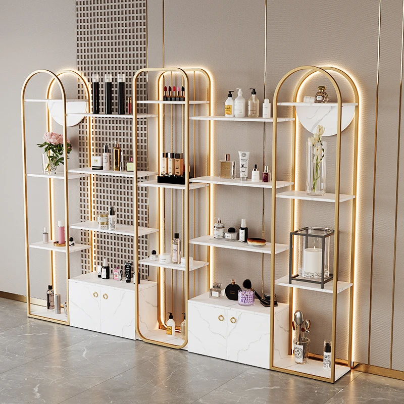 Cosmetics display cabinets, light containers, bags, product display cabinets, beauty salon shelves, display shelves, cabinets