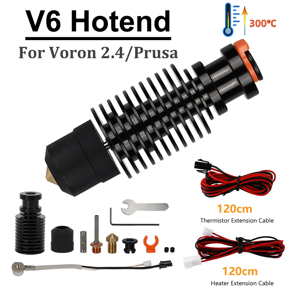 

24 В 50 Вт V6 Hotend для DDE DDB экструдер Voron 2,4 Prusa Ender 3 CR10 MK3S 3D принтер J-head керамическая нагревательная сердцевина печатающая головка