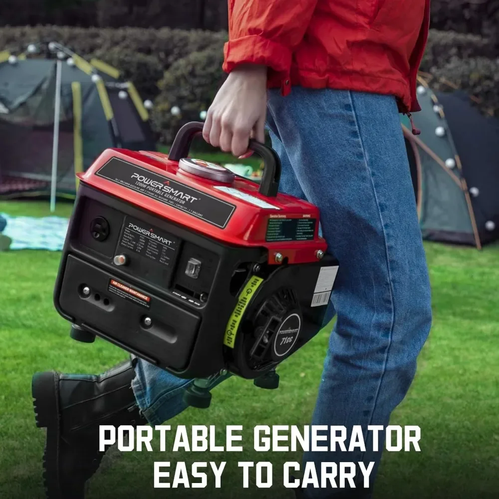 Imagem -02 - Gerador de Gás Portátil Powersmart Pequeno Gerador para Camping Ultraleve ao ar Livre Compatível com Epa e Carb Ps50a 1200w