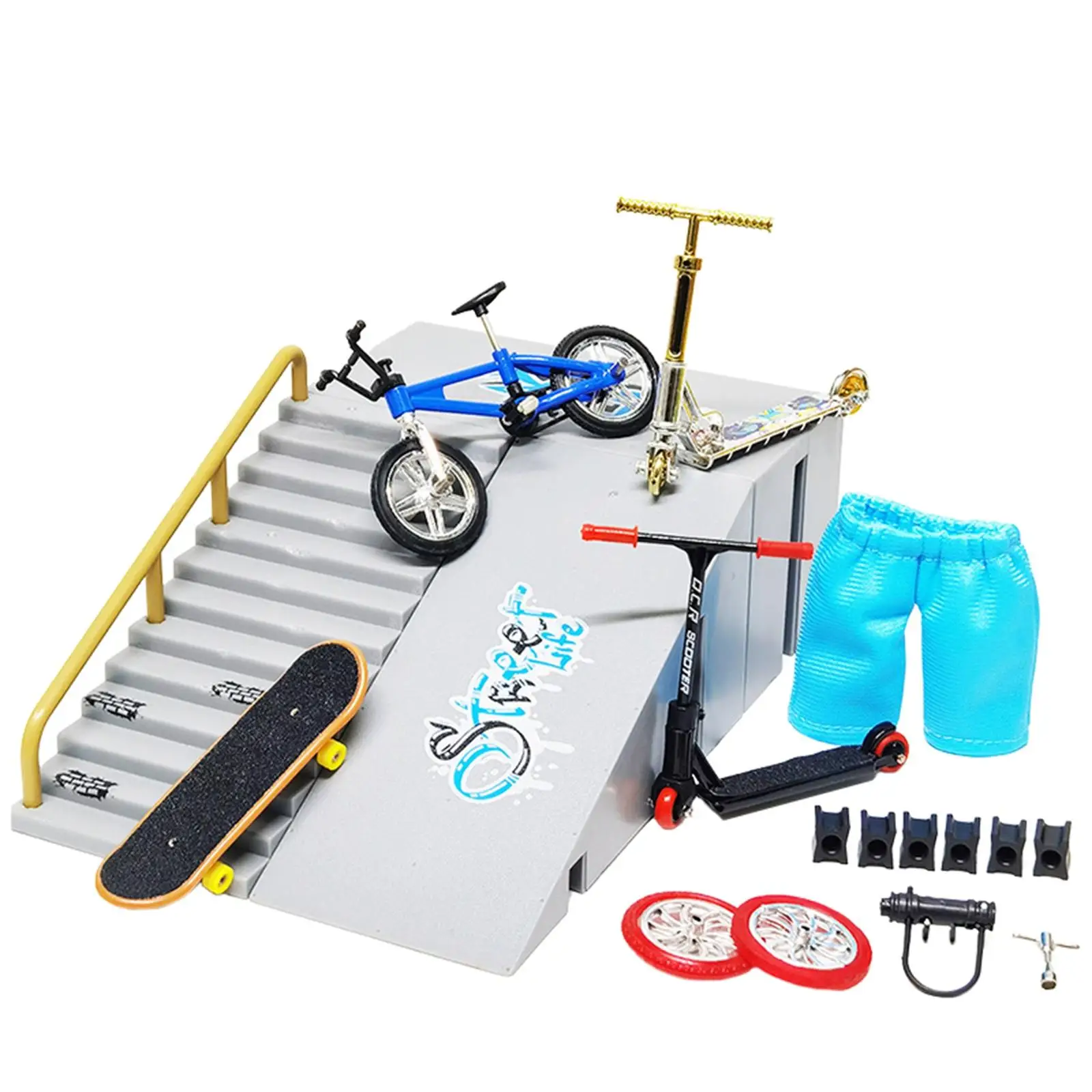 

Skateboard Ramp Parts Training And Practicing Finger Skateboarding Skills Fingertip Mini Skateboard