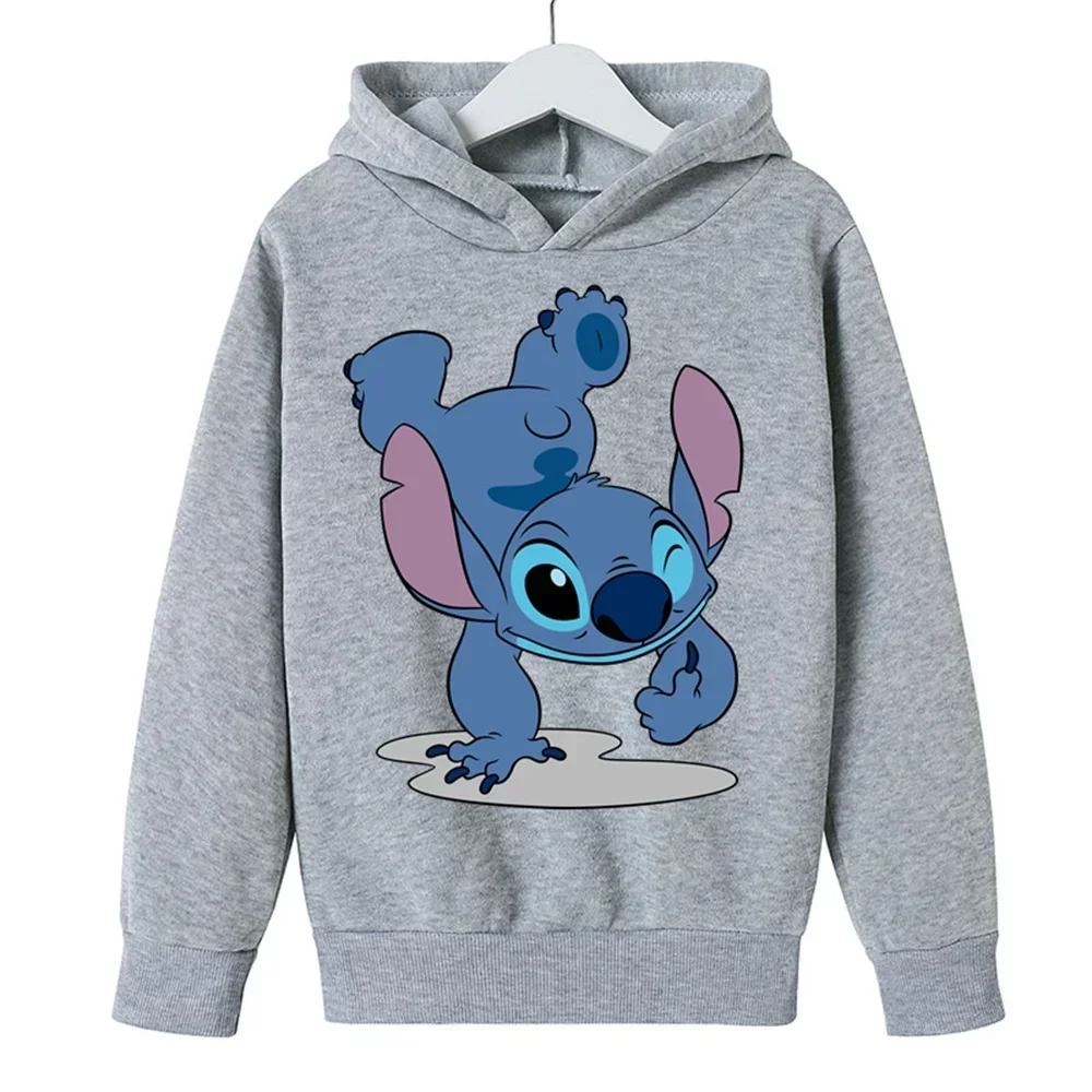 Kawaii Stitch Printed Women Hoodie Fashion Cartoon Casual Hoodies Clothes Harajuku Autumn Warm Women\'s Sweatshirts Clothing Tops