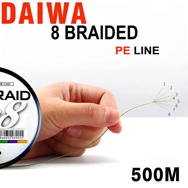 Imagem -03 - Daiwa-linha de Pesca Trançada pe J-braid Comprimento: 500m 550yds 3080lb Diâmetro: 0.20.35 mm Japão Pesca Marítima