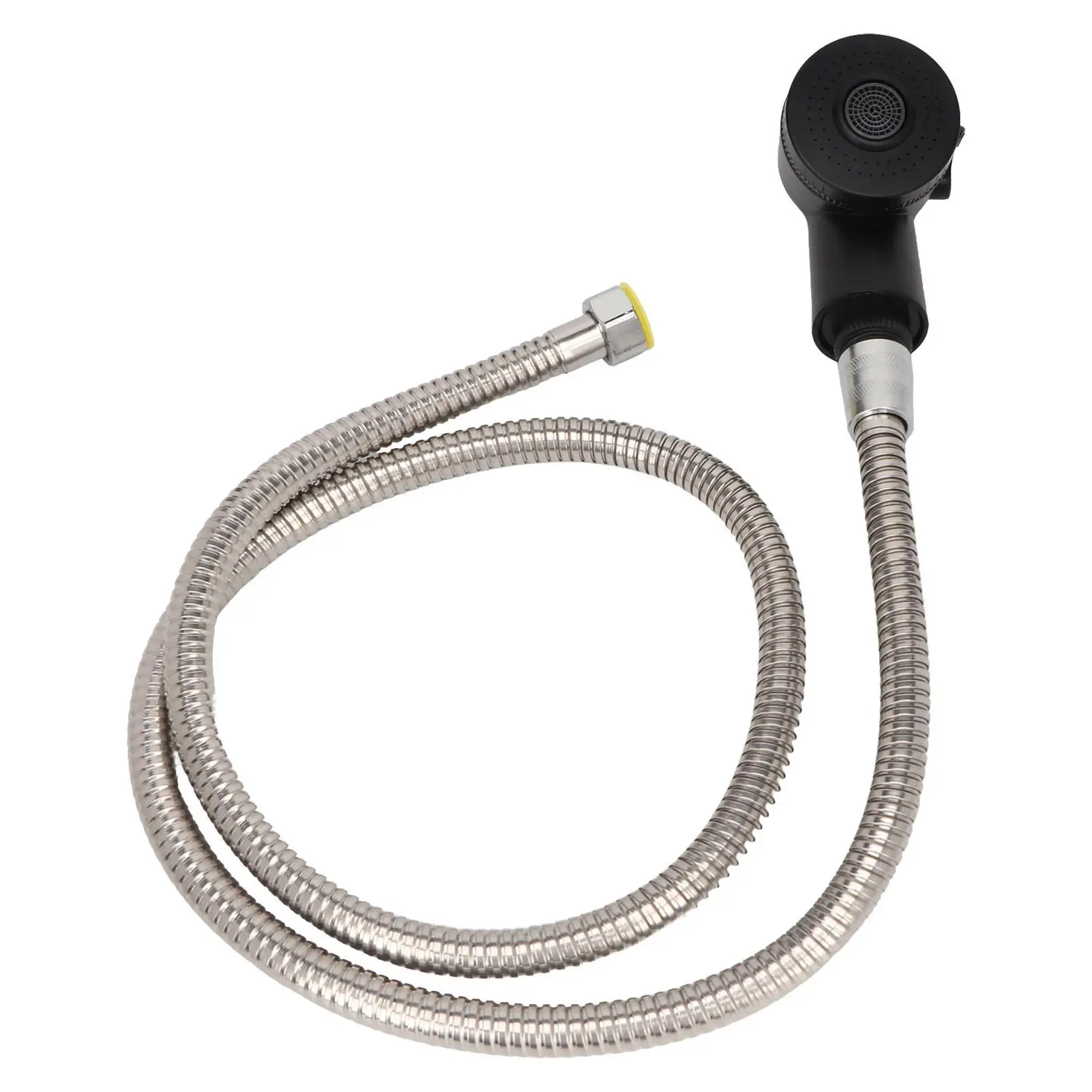 

Shampoo Bowl Sprayer Head Hose Attachable Chrome Zinc Alloy Corrosion Resistant for Salon Use